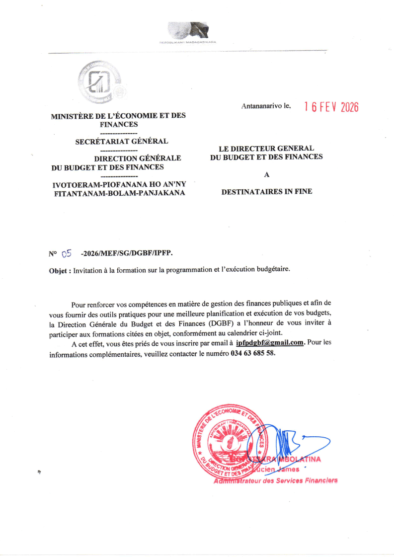 IPFP - Invitation à la formation